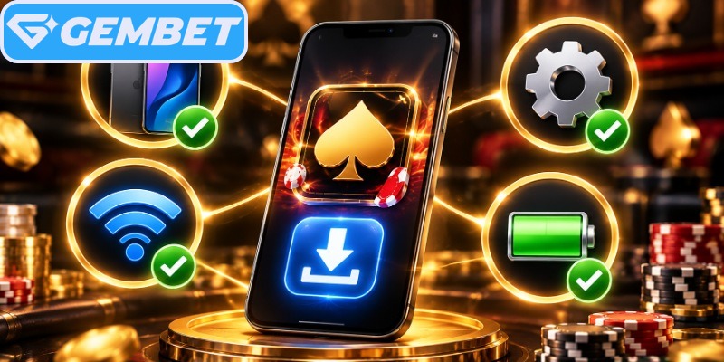 Requirements to download app GEMBET smoothly