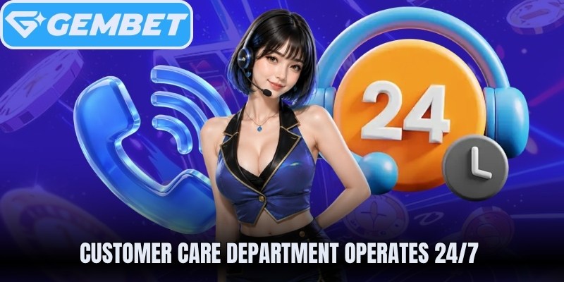 Customer Care Department Operates 24/7 