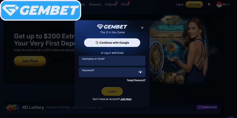 Avoid repeated Login GEMBET attempts before identifying the issue